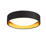 SLE201102-01 Светильник потолочный Черный, Золотистый/Белый LED 1*24W 4000K ОРБИО 500_191_2954646